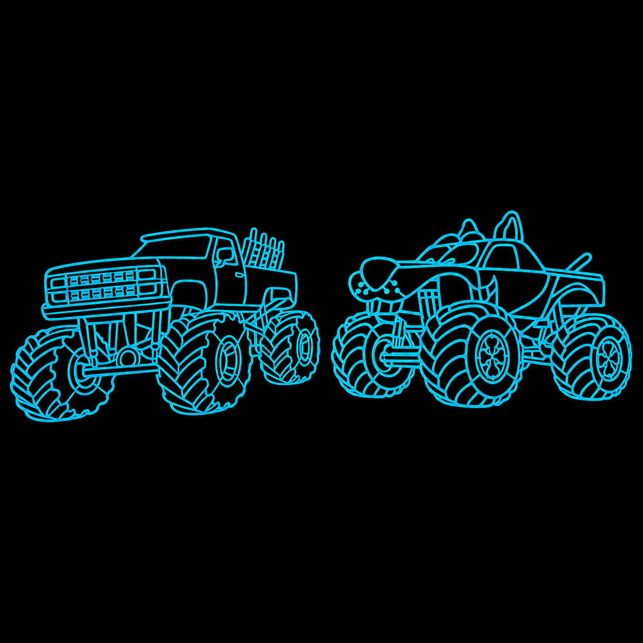 3D Car Model - Glow in the dark, personalized design