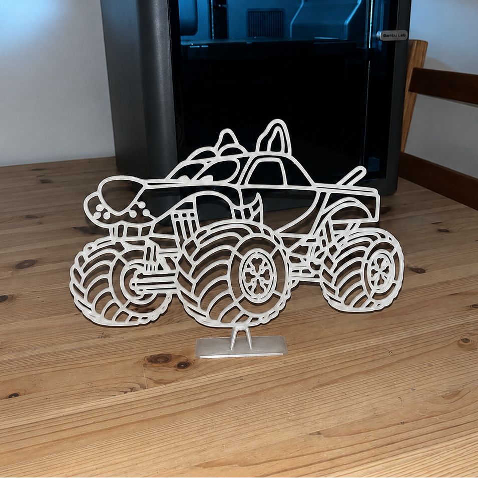 3D Car Model - Glow in the dark, personalized design