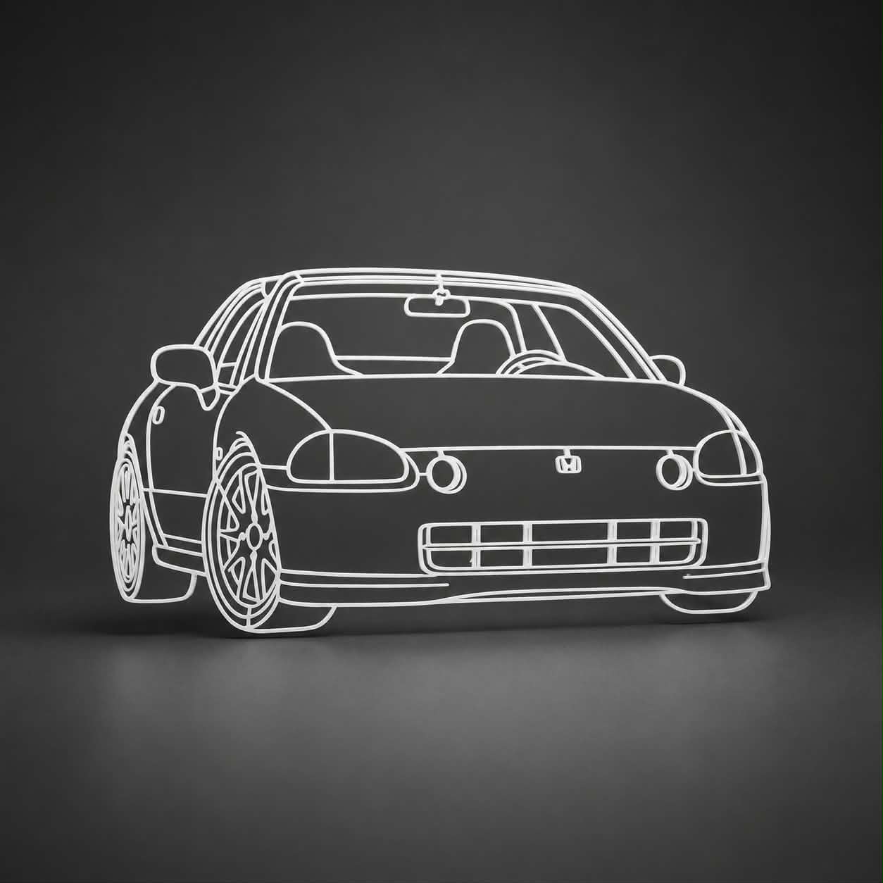 Honda Del Sol - model 3D