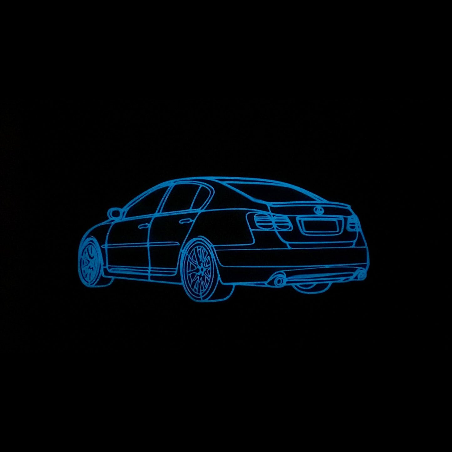 3D Car Model - Glow in the dark, personalized design
